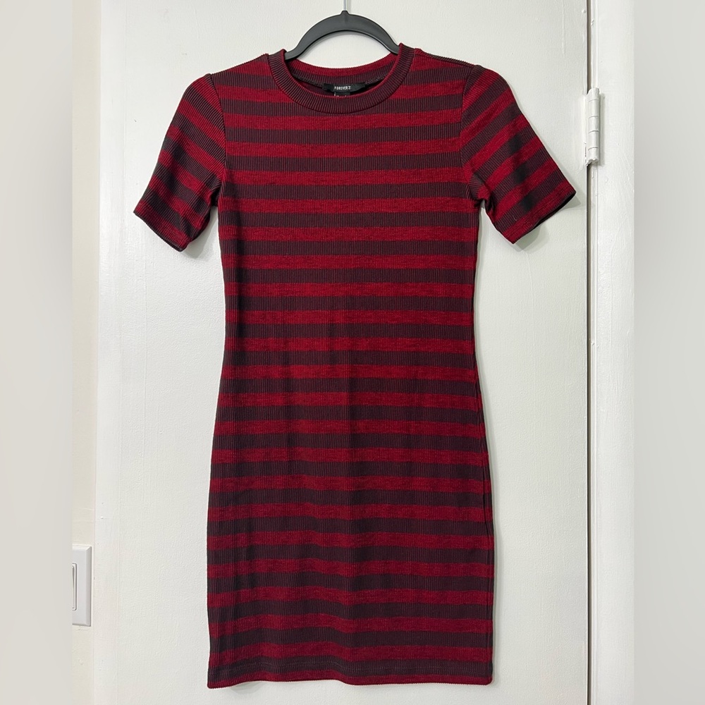 Striped Bodycon Mini Dress